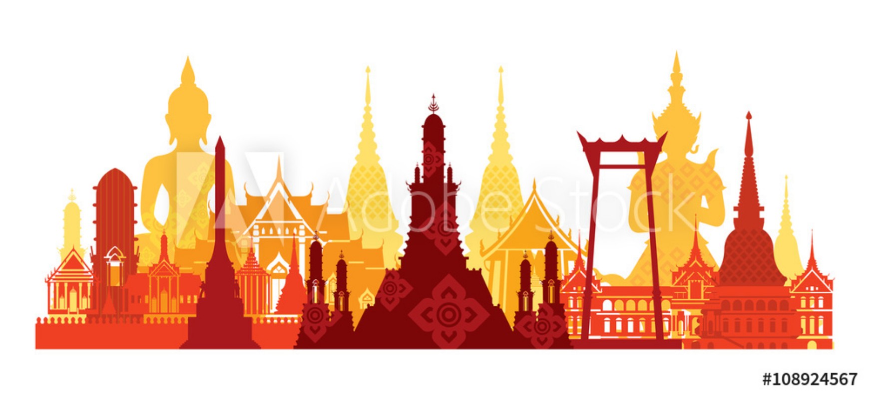 Image de Thailand Landmark Skyline Travel Attraction Traditional Culture